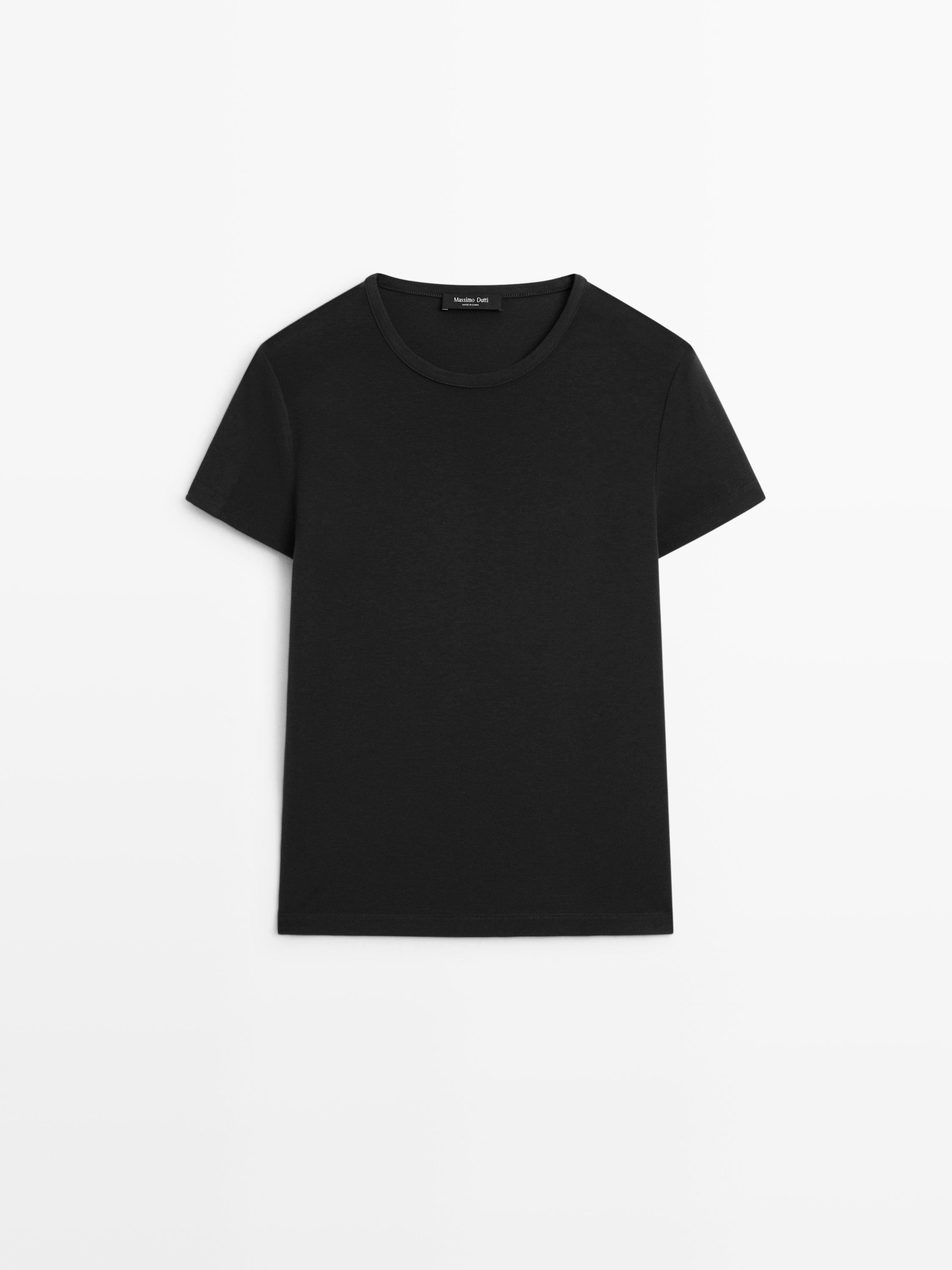 Lyocell blend short sleeve T-shirt